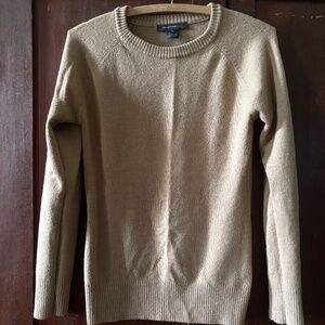 French Connection Tan Sweater Crew Neck Small